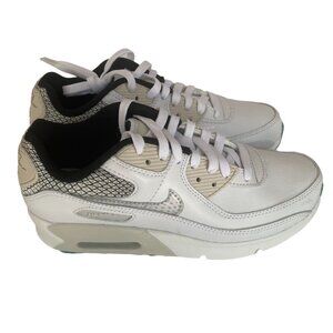 Nike Air Max 90 SE White Platinum Glacier Ice Sneakers Size 5Y/Womens 6.5 NEW